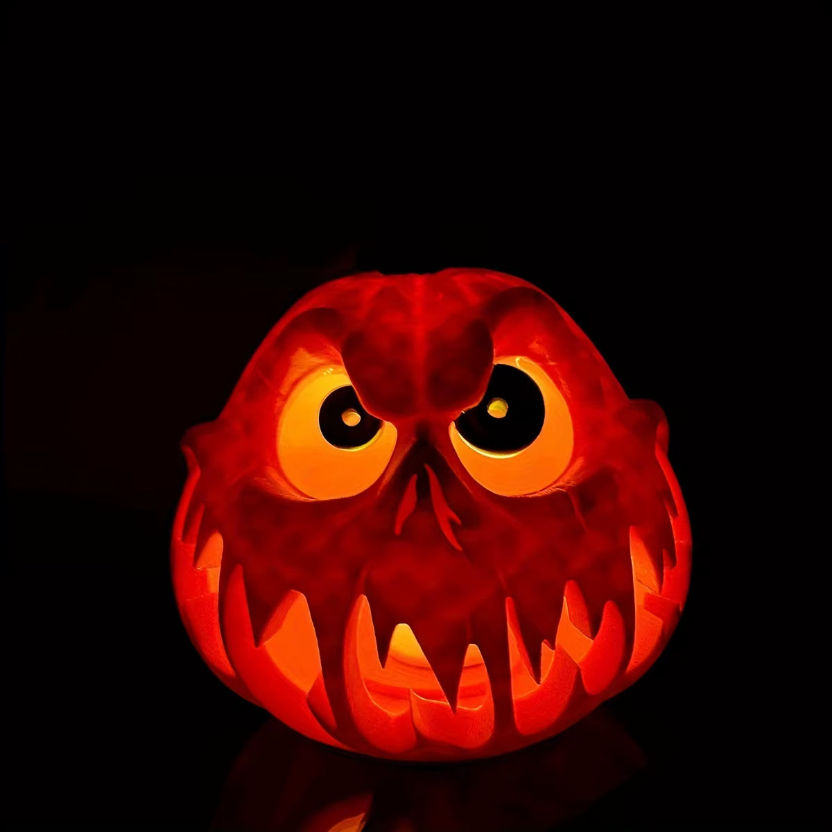 Giant Halloween Pumpkin Resin Decoration - Ghost Skull with Weird Facial Features, Halloween Decorations Halloween Ornaments