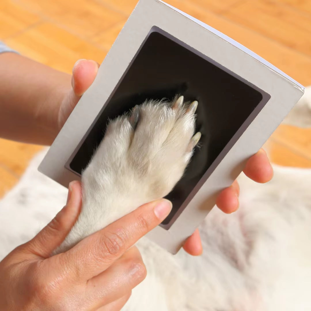 Pet Paw Print Set Children'S Baby Handprint Footprint Photosensitive Ink Pad Memorial Album Postcard DIY Production