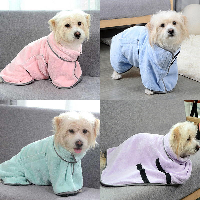 Quick-Drying Pet Absorbent Towel Dog Bathrobe Pet Dog Bath Towel for Dogs Cats Microfiber Absorbent Pet Drying Towel Pet Supplies Pet Products